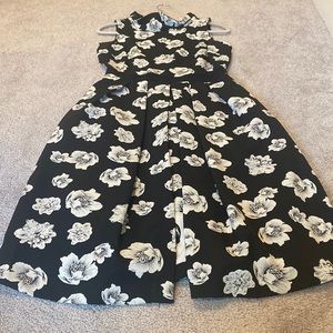 Eva Mendez Black Floral Dress Size Small